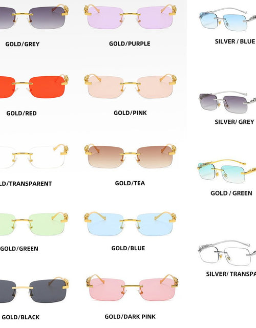 Cargue la imagen en el visor de la galería, Rimless Square Sunglasses - KB General Store
